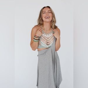 Crotchet High Neck Bralette - Sage NWT